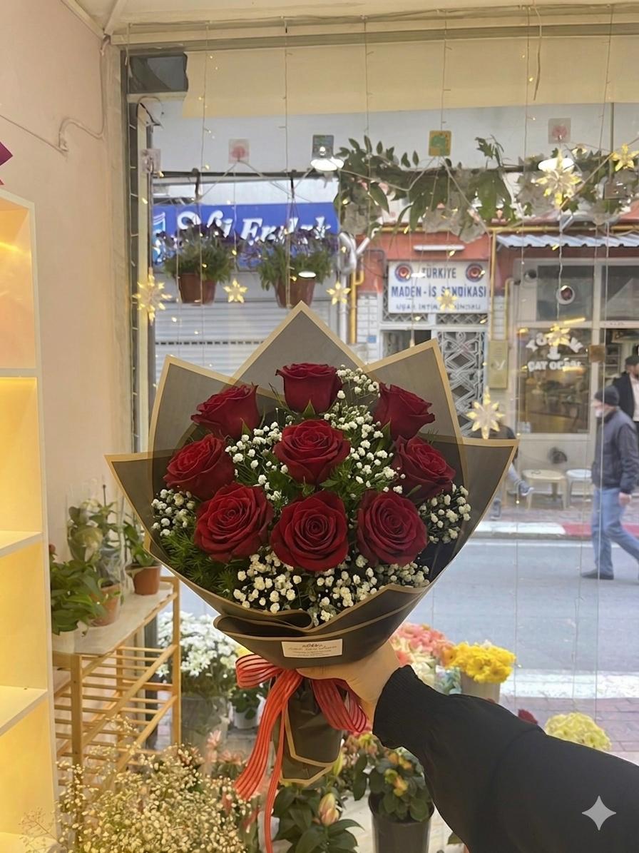 Aşkın ve Asaletin En Şık Hali 9'lu Gül Paketi - uşak milano çiçek