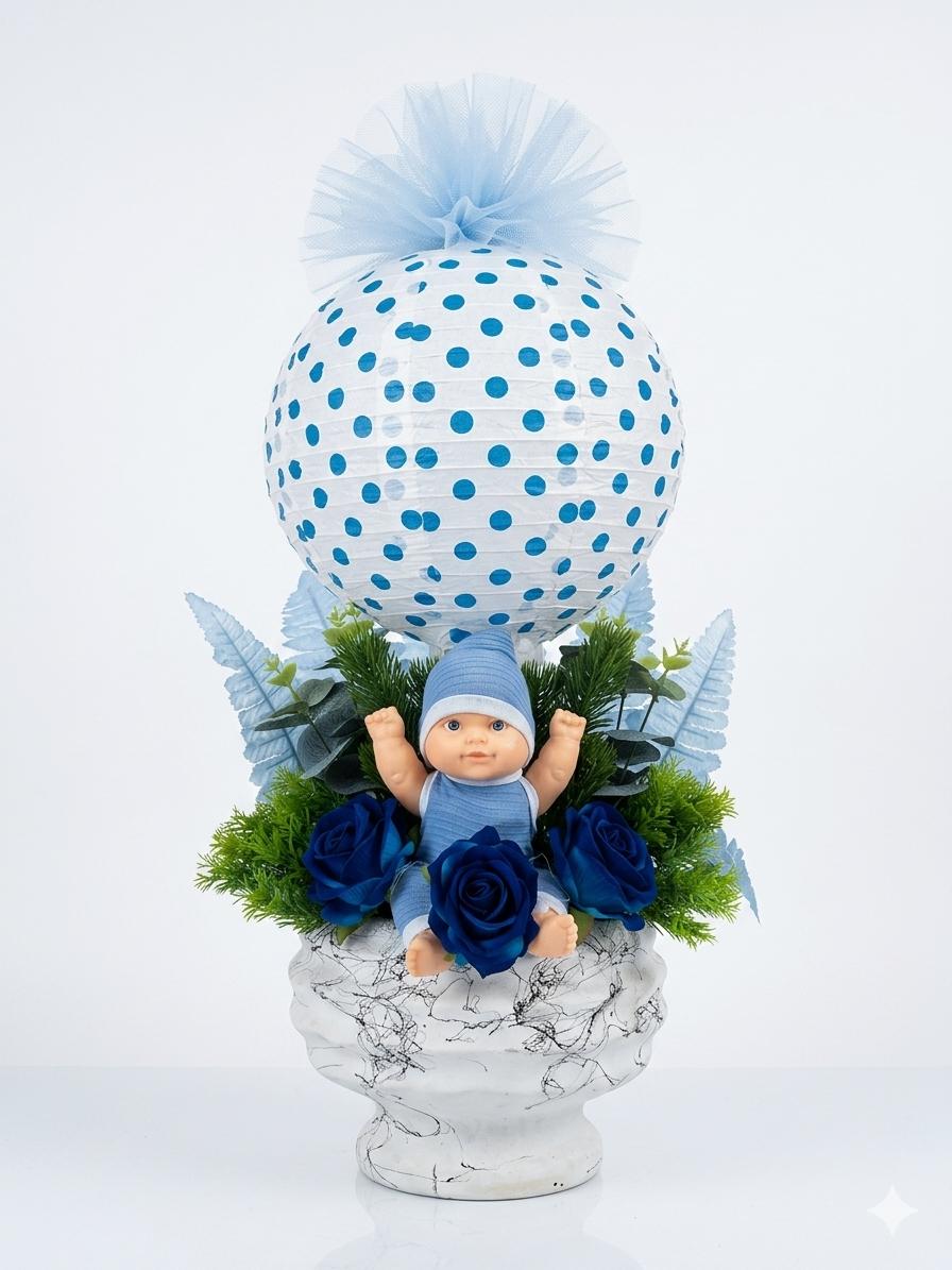 Mavi Rüyalar Bebek Aranjmanı - uşak milano çiçek