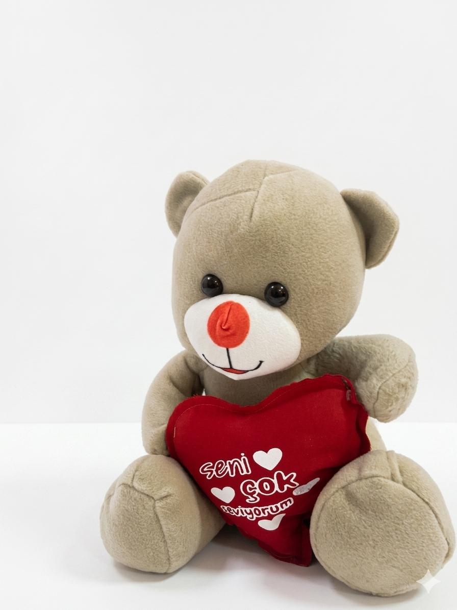 Mesajlı Romantik Peluş Dostu - uşak milano çiçek