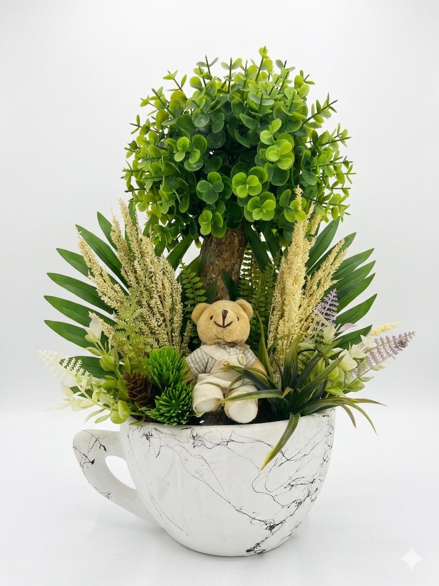 Doğa Esintisi: Fincanda Minyatür Orman - uşak milano çiçek